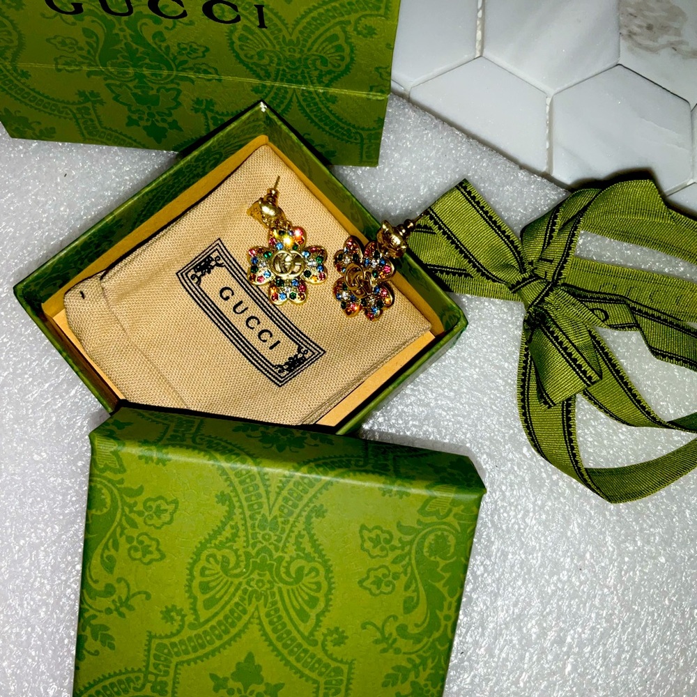 Gucci Feline Head  Earrings Authentic - Picture 14 of 16